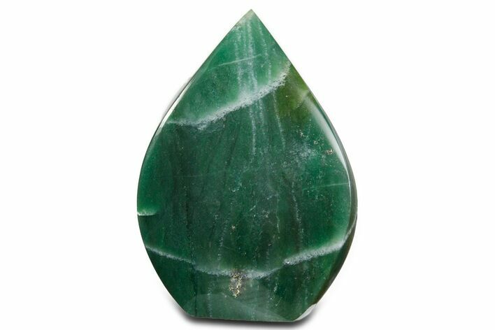 Polished Jade (Nephrite) Flame - Afghanistan #355879